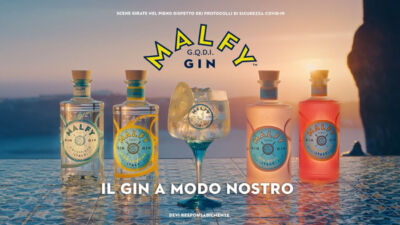 Malfy Gin lancia la nuova campagna ed esordisce in TV con uno spot ambientato in Costiera Amalfitana