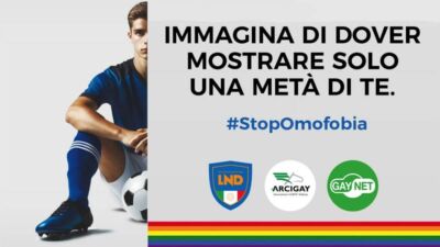 "Immagina di dover mostrare solo una metà di te": la provocazione di Lega Nazionale Dilettanti contro l'omofobia in campo