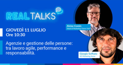 “Agenzie e gestione delle persone”: il nuovo appuntamento dei “Webinar Real Talks” di  Dipendenti in Cloud con Giorgio Soffiato